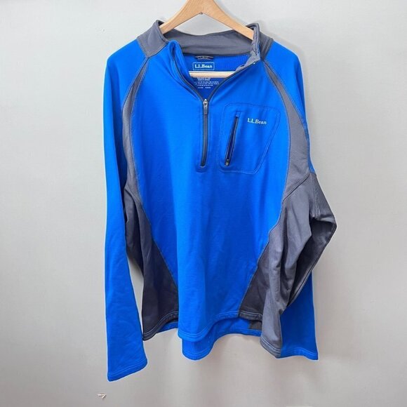 L. L. Bean Other - L. L. Bean Men's Blue 1/4 Zip Pullover- Size XXL Tall